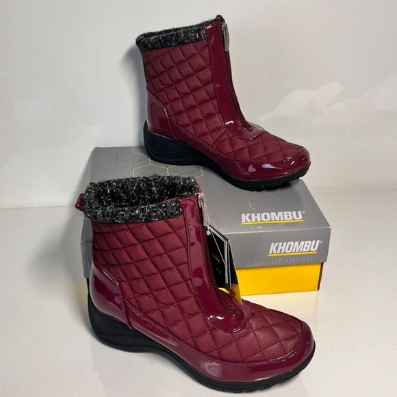 Khombu Megan Waterproof Front-Zip Winter Boots - Picture 4 of 6
